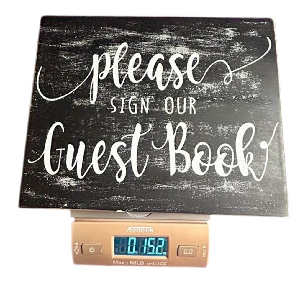 Rustic Wedding Guest Book Sign Table Decor - Picture 6 of 6